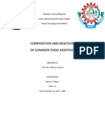 Composition and Reaction of Common Food Additives