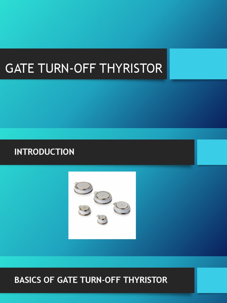Gate TurnOff Thyristor PDF