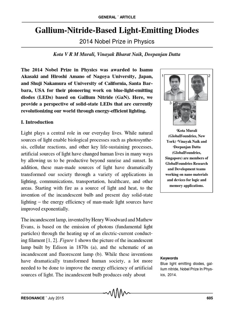 Lighting the Path to Efficiency: The Nobel Prize-Winning Invention of ...