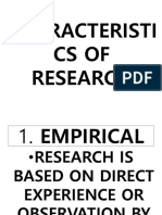 Lesson 2 Characteristics of Research