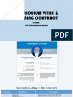 Curriculum Vitae & Learning Contract - English 1