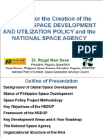 Proposal For The Creation of The National Space Development and Utilization Policy and The National Space Agency