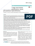 Management of Large Renal Stones: Laparoscopic Pyelolithotomy Versus Percutaneous Nephrolithotomy