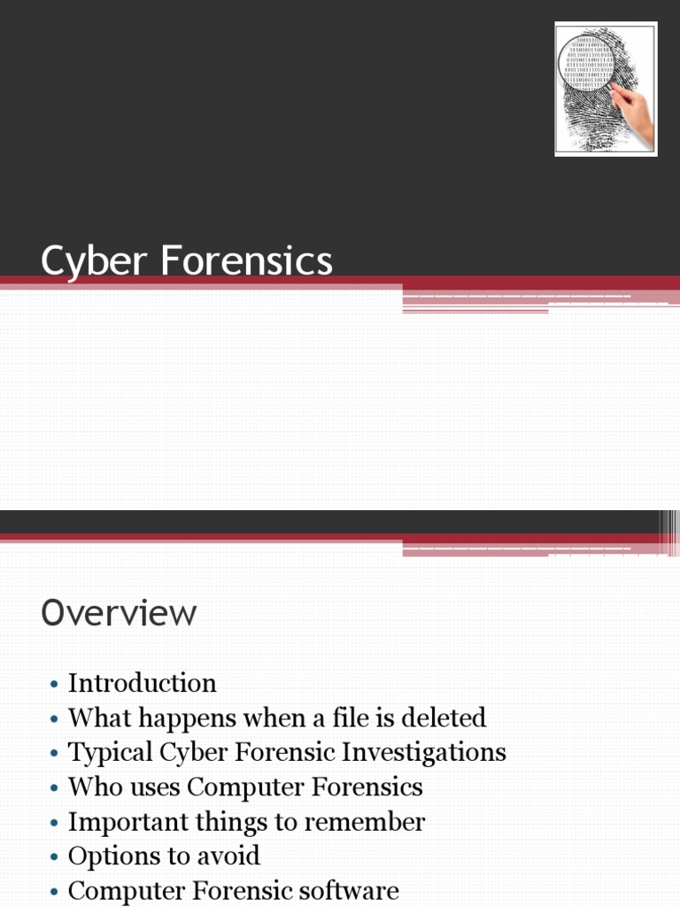 Cyber Forensics | PDF | Computer Forensics | Computer File