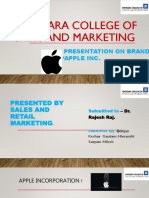 Chitkara College of Sales and Marketing: Presentation On Brand - Apple Inc