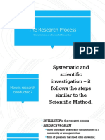 The Research Process: Characteristics of A Successful Researcher