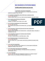 Monthly and Bimonthly Engineering Journals (Emerging)