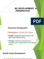 1economics Institutions and Development A Global Perspective