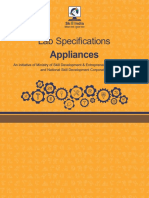 Lab Specifications: Appliances