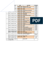 Hari/Tanggal JAM Materi Ruang
