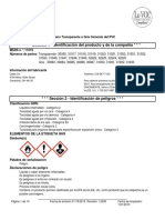 SDS US Spanish - Oatey Blue Lava Hot PVC Cement