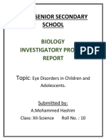 D.A.V Senior Secondary School: Biology Investigatory Project