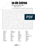 Sopa de Letras Mateo - 14 22 Al 33 PDF