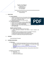 Detailed Lesson Plan (Geomorphic Process)