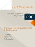 Problems of Pakistani Soils