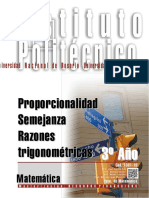 1301-16 MATEMATICA Proporcionalidad - Semejanza-Razones Trigonométricas PDF