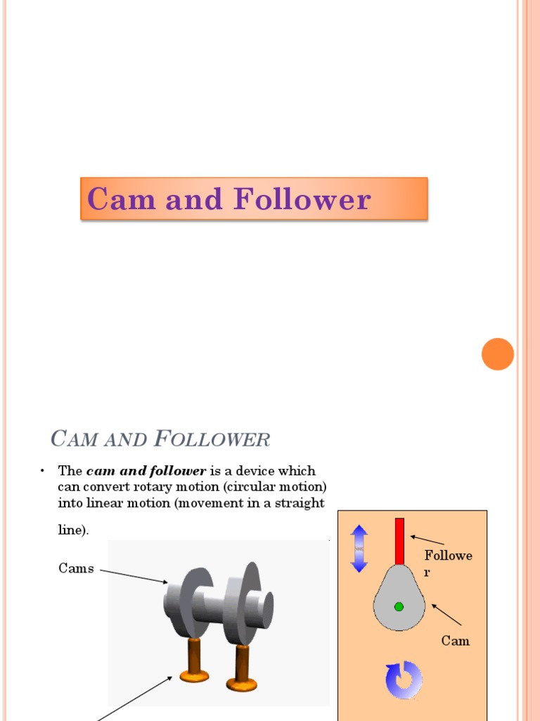 Cam and Follower PDF Motion (Physics) Machines