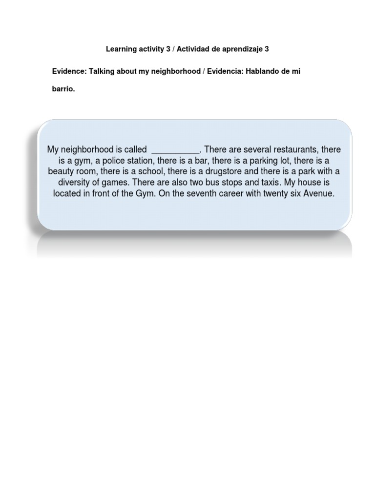 Learning Activity 3 | PDF | Wellness