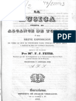 F-J. Fétis, La Música Puesta Al Alcance de Todos, o Sea, Breve Esposición de Todo (Trad. 1840)