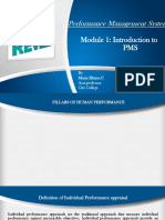 Performance Management System: Module 1: Introduction To PMS