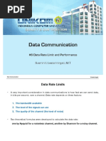 Data Rate Limit and Performance