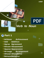 Verb To Noun