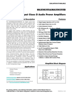 MAX98355A/MAX98355B PCM Input Class D Audio Power Amplifiers