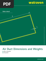 Duct Dimensions and Weights Data Sheet | PDF | Building Engineering ...