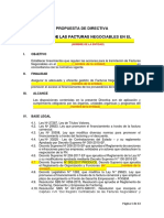 Propuesta de Directiva - Factura Negociable