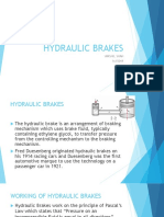 Hydraulic Brakes: Varshil Shah 1615049 A-3