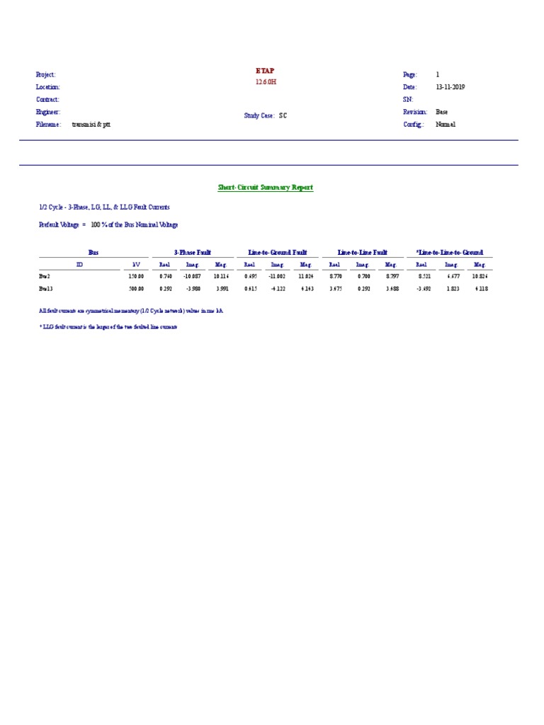 Summary Load SC | PDF | Electrical Impedance | Electronic Engineering