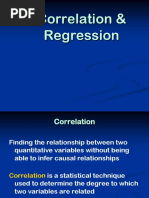 Correlation and Regression