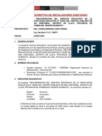 Memoria Descriptiva Sanitarias San Cristobal PDF