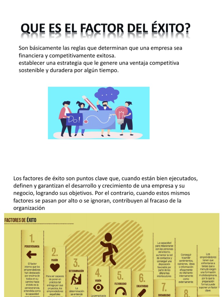 Factores Clave para el Éxito Empresarial | PDF