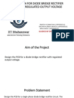 PCB Design For Diode Bridge Rectifier With Regulated Output Voltage