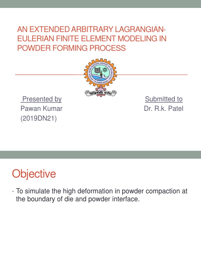 Extended ALE Model for Powder Compaction | PDF | Finite Element Method ...
