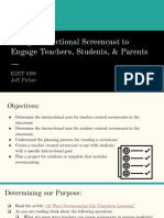 Using Screencast To Engage Teachers Students Parents