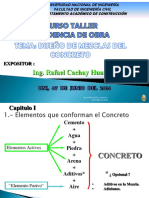 Diseños de Mezcla para Residencia de Obra