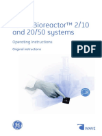 GE WAVE Bioreactor 2 10 20 50 Systems Operating Manual PDF