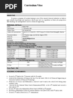 Curriculum Vitae Rohan R. Patil: Objective