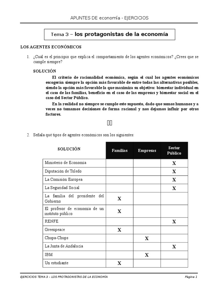 Ejercicios Resueltos Economía 1º - Tema 3 | PDF | Finanzas y dinero
