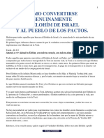 Cómo Convertirse Genuinamente Al Elohím de Israel y Al Pueblo de Los Pactos? PDF