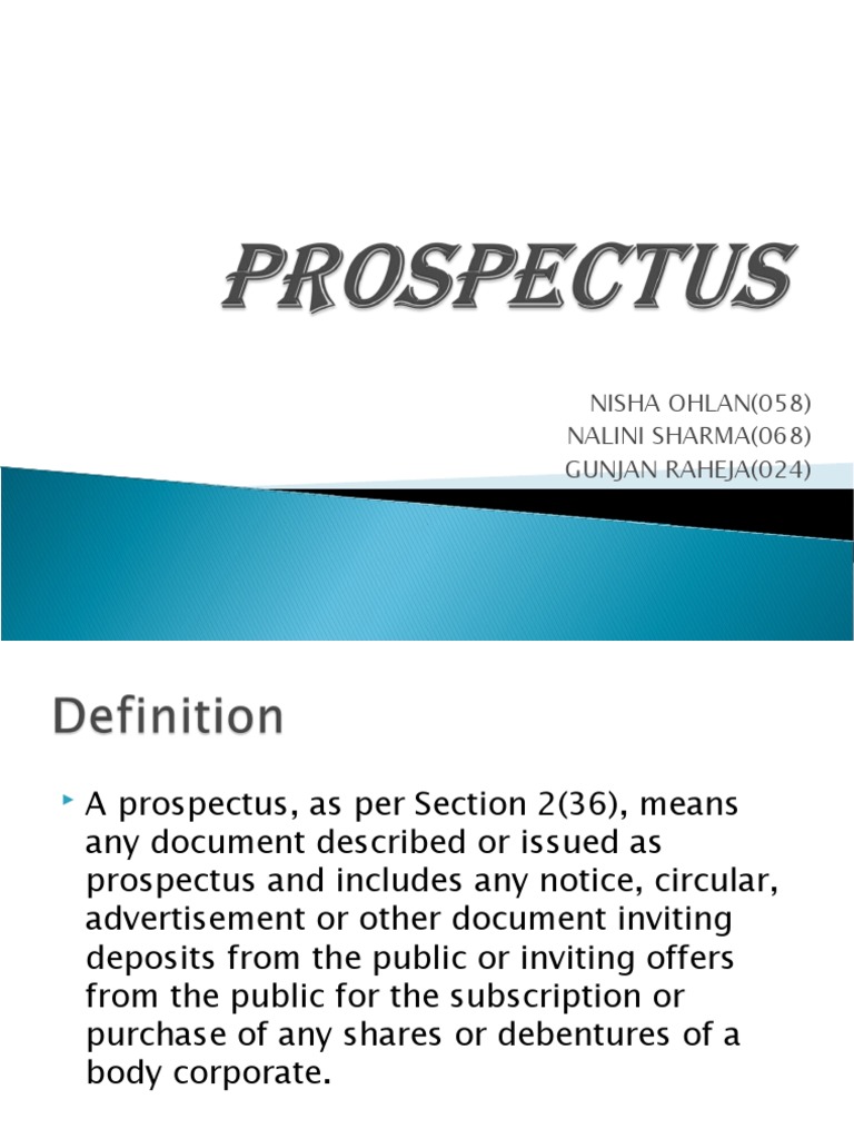 Understanding Prospectus Requirements | PDF | Prospectus (Finance) | Stocks