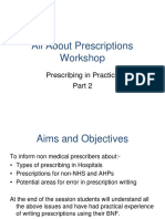 All About Prescriptions Workshop - Prescribing in Practice - Part 2