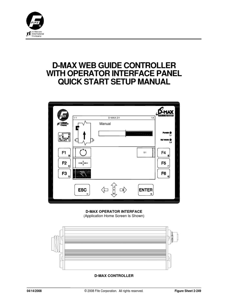 Fife D-MAX Operation Manual 2-249 | PDF | Menu (Computing) | World Wide Web