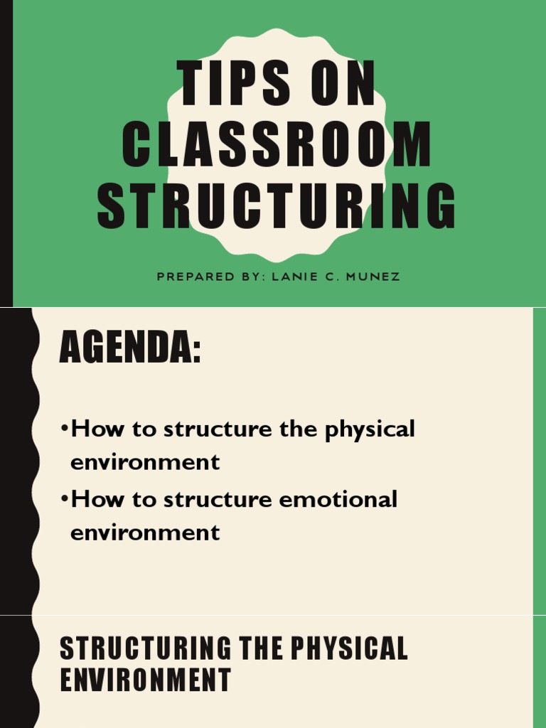 Classroom Structuring Tips | PDF