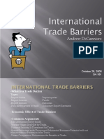 Barriers of International Trade