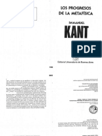 Kant - Los Progresos de La Metafísica