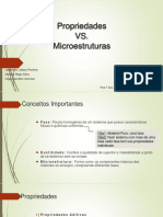 Propriedades Vs Microestruturas