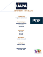 Trabajo Final de Gestion Humana II-Programa de Incentivos